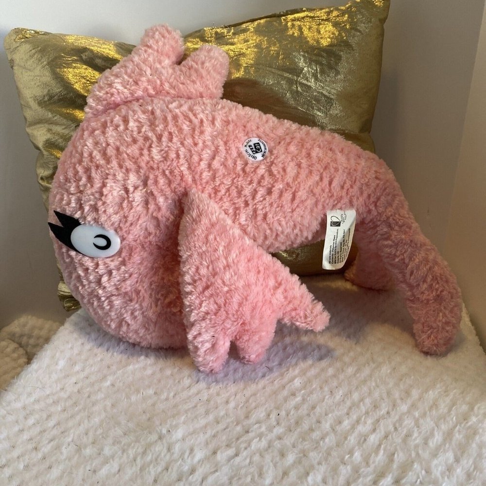 Kohls cares Dr. Seuss The Cat in The Hat Plush Pink Fish Stuffed Animal  14"